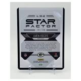 2018 Panini Unparalleled - Star Factor Die-Cuts Aaron Rodgers #SFD-AR Astral Serial #’d 181/200