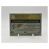 2022 Topps Heritage - Clubhouse Collection Relics Kris Bryant Game Used Bat Card