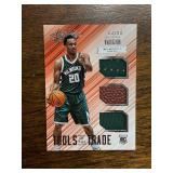 2015 Absolute Basketball Rashad Vaughn “Tools of the Trade” Game Used Basketball and Jersey Card Rookie Card Serial #’d 83/99 Milwaukee Bucks
