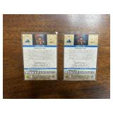 2004 Uppder Deck Rookie Exclusives 2-Card Lot, Ndudi Ebi Minnesota Timberwolves Jersey Cards, Different Color Jersey Pieces
