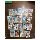 1969 Topps Baseball Card Lot Vintage Cards, 20 Cards