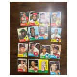 1963 Topps Baseball Cards, Lower Grade, 16 Cards Total