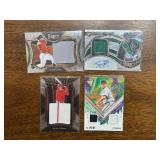 Baseball Card Rookie, Autograph and Jersey Card Lot, Four Great Cards, Some Serial #’d