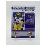 2024 Score - Emerged J.J. McCarthy Rookie Card Minnesota Vikings