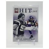 2012 Elite - Hit List Chad Greenway #3 Silver /999