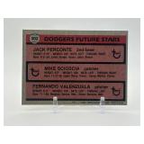1981 Topps - Future Stars Fernando Valenzuela, Mike Scioscia, Jack Perconte #302 Rookie Card
