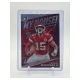 2020 Donruss Optic Patrick Mahomes II “My House” Insert Card