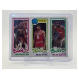 1980-81 Topps - Julius Erving, Junior Bridgeman, Ricky Sobers