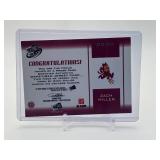 2007 Press Pass - Gridiron Gamers Zach Miller #GG-ZM Silver /299 Jersey Card Rookie