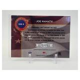 2004 Leaf Rookies & Stars - Great American Heroes Joe Namath #’d /750