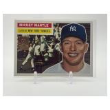 1996 Topps - Mickey Mantle Commemorative Reprints Mickey Mantle #6 1956 Topps