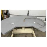 MSRP $3500 Zeiss Humphrey Double Power Height Adjustable Instrument Table *Double-sided work surface: A wide, contoured tabletop that provides two usable instrument areas, allowing access from either 