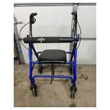 Medline Walker Rollator - Provides Sturdy Support, Lightweight Folding Frame, Built-In Seat - Great Condition!
