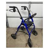 Medline Walker Rollator - Provides Sturdy Support, Lightweight Folding Frame, Built-In Seat - Great Condition!