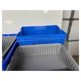 Lot of Mixed Size Stackable Storage Containers and White Board
