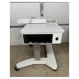 Zeiss Humphrey Instruments Power Height Adjustable Mobile Table Workstation - Heavy Duty Steel Low Profile Base - Great Condition! Includes Thermal Printer