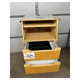 Computer Standing Desk with 3-Drawer Supply Storage - Keyboard Tray, Good Space for Monitor, Ergonomic - Great Condition!