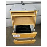 Computer Standing Desk with 3-Drawer Supply Storage - Keyboard Tray, Good Space for Monitor, Ergonomic - Great Condition!