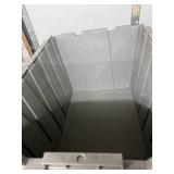MSRP $400 Lot 5 of Monoflo Buckhorn Style Heavy-Duty Stackable Plastic Storage Totes / Distribution Bins / Nestable Totes– Industrial Grade, Reusable, Attached Lids – Great Clean Condition! Approx