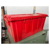 Orbis Stackable Heavy-Duty Attached Lid Containers - Great Condition!
