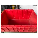 Orbis Stackable Heavy-Duty Attached Lid Containers - Great Condition!