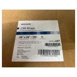 1 Case (100 each) NEW McKesson 487 20" x 20" CSR Wraps - For Steam and Ethylene Oxide Gas Sterilization