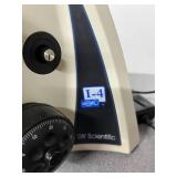 WOW MSRP $2400 LW Scientific I4 Infinity Medical Grade Laboratory Power Lighted Binocular Microscope with 4 Objectives - Great Working Condition!