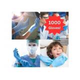 MSRP $120 = 1 Case (1000 gloves) NEW Basic NGPF 7002 Synguard Latex-Free Powder-Free Protein-Free Nitrile Exam Gloves - Size Medium