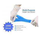 MSRP $120 = 1 Case (1000 gloves) NEW Basic NGPF 7002 Synguard Latex-Free Powder-Free Protein-Free Nitrile Exam Gloves - Size Medium
