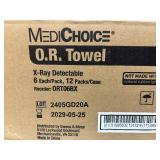 NEW Case MediChoice O.R. Towels/Shop Rags 100% Woven Cotton, Pre-Washed, De-Linted, Highly Absorbent Surgical Towels, 16"x24" For OR, Janitorial & Automotive Industry *Built to withstand heavy-dut