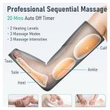 QUINEAR Leg Massager with Heat and Air Compression,Foot and Calf Massager for Circulation and Pain,Compression Boots with 3modes and 3 Intensities - Like New Condition!
