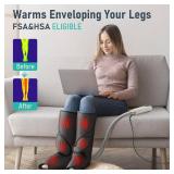 QUINEAR Leg Massager with Heat and Air Compression,Foot and Calf Massager for Circulation and Pain,Compression Boots with 3modes and 3 Intensities - Like New Condition!