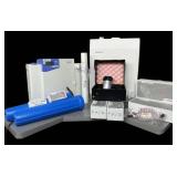 MSRP $12,000+ RARE!! Complete ELGA laboratory water purification system, main unit, low-pressure storage reservoir, multiple new cartridges, pre-filtration housings & accessories. Manufactured 202