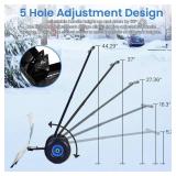 Garvee Wheeled Snow Shovel (Black)