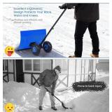 Garvee Wheeled Snow Shovel (Black)