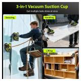 TaskStar Glass Suction Cups to Lift Large Glass