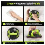 TaskStar Glass Suction Cups to Lift Large Glass