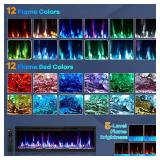 Garvee 50" Wall Mounted Electric Fireplace