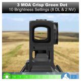 Dalbinowl Enclosed Red/Green Dot Sight for ACRO Footprint