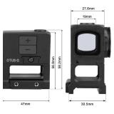 Dalbinowl Enclosed Red/Green Dot Sight for ACRO Footprint