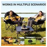 Ceamorfco Oversized Heated Camping Chair