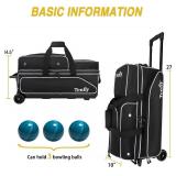 Tenfly 3 Bowling Ball Bag with Wheels