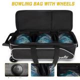 Tenfly 3 Bowling Ball Bag with Wheels