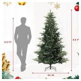 Garvee 6.5 Foot Pre-Lit Artificial Christmas Tree