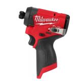 Milwaukee M12 FUEL 1/4in. Hex Impact Driver, Tool Only, Model# 3453-20 BRAND NEW Retail $159.00