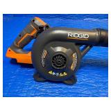 Rigid- 18V Lithium-Ion Cordless Compact Jobsite Blower with Inflator/Deflator Nozzle Retail $80