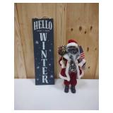 Holiday Santa, Holiday sign