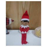 Assorted Holiday Decor, Santa Flanel star elf on the shelf