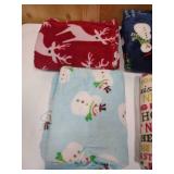 Holiday fuzzy blankets