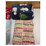 Holiday fuzzy blankets